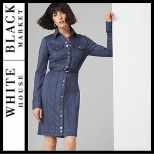 NWT WHBM Faux Suede Shacket Dress